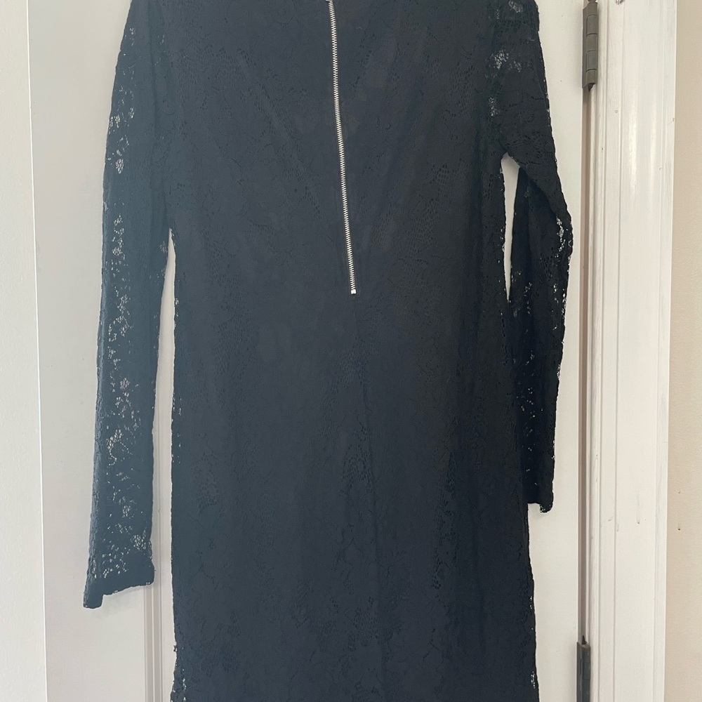 Black lace dress